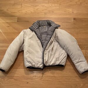 Reversible L*Space Puffer Jacket - White and Black
